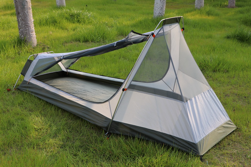 Cheap Goat Tents Single 1 Person Ultra Light Outdoor Camping Mountaineering 2 Layer Car Hiking Trekking Aluminium Alloy Rod Cycling Beach Tent Tents 
